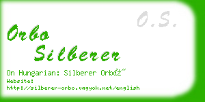 orbo silberer business card